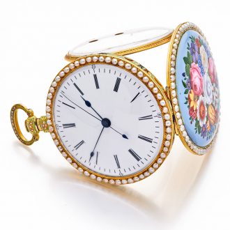 Splendid Swiss gold duplex watch for Chinese market Circa 1840