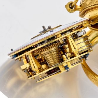 Large French silver gilt Louis XIV watch with alarm Circa 1690