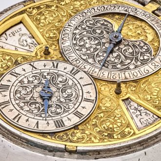 Large German astronomical museum quality watch Circa 1660