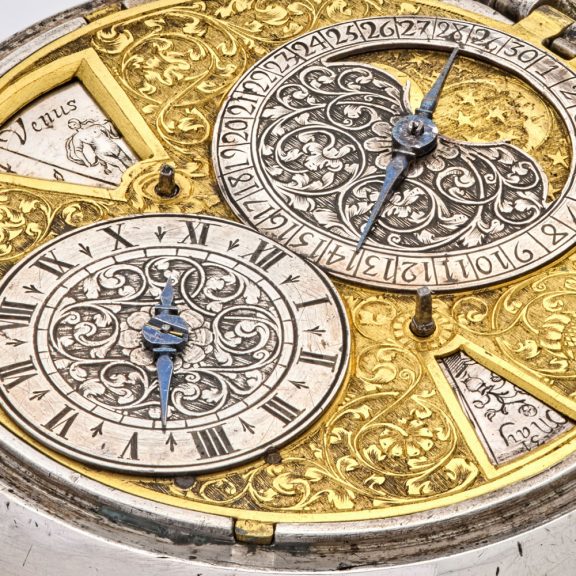 Large German astronomical museum quality watch Circa 1660 Large German astronomical museum quality watch Circa 1660