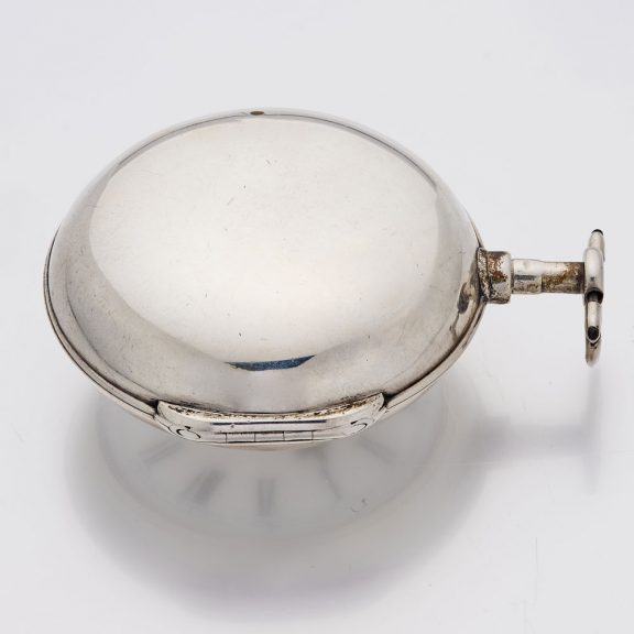 English silver pair cased verge pocket watch with Circa 1802 English silver pair cased verge pocket watch with Circa 1802