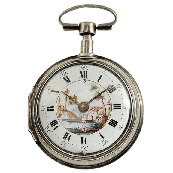 Austrian quarter repeating verge pocket watch Circa 1790