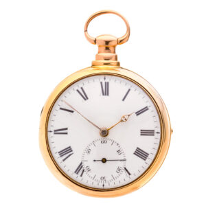Heavy Irish gold precision watch with duplex escapement Circa 1820