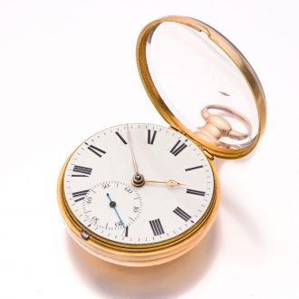 Heavy Irish gold precision watch with duplex escapement Circa 1820