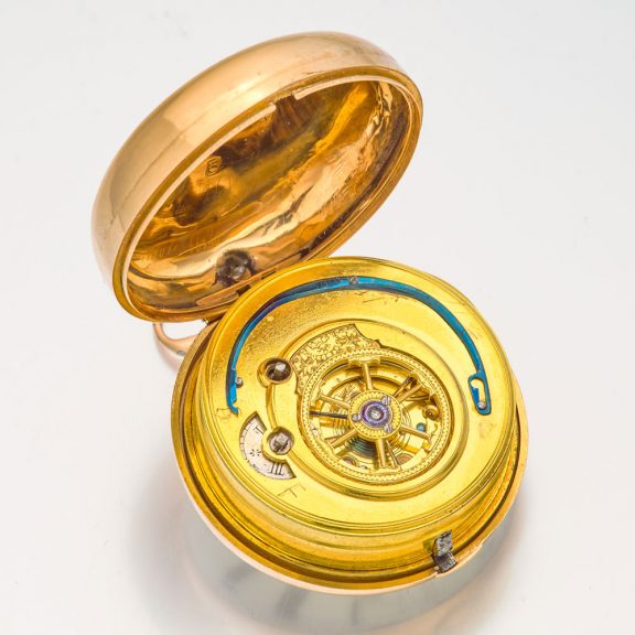 Heavy Irish gold precision watch with duplex escapement Circa 1820 Heavy Irish gold precision watch with duplex escapement Circa 1820