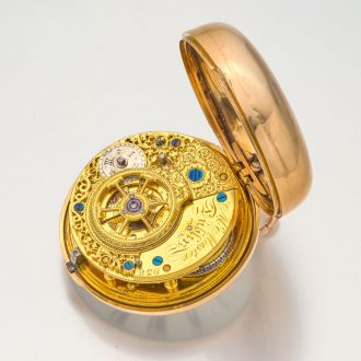 Heavy Irish gold precision watch with duplex escapement Circa 1820