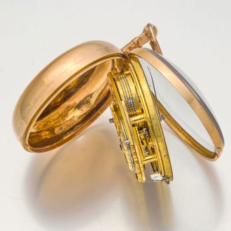 Heavy Irish gold precision watch with duplex escapement Circa 1820