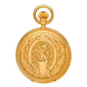 Solid German 18K gold splendour Glashütte watch Circa 1886