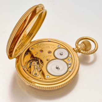 Solid German 18K gold splendour Glashütte watch Circa 1886