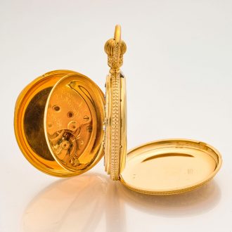 Solid German 18K gold splendour Glashütte watch Circa 1886