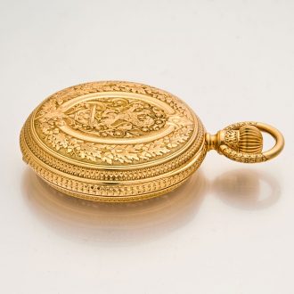 Solid German 18K gold splendour Glashütte watch Circa 1886