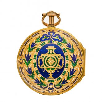 English 18 carat gold half quarter repeating watch Circa 1775
