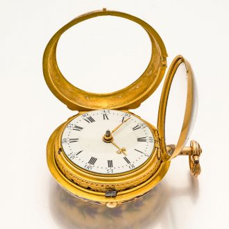 English 18 carat gold half quarter repeating watch Circa 1775