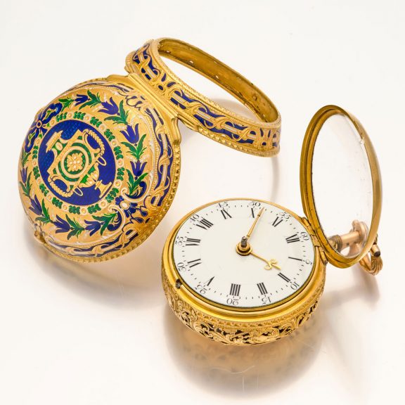 English 18 carat gold half quarter repeating watch Circa 1775 English 18 carat gold half quarter repeating watch Circa 1775