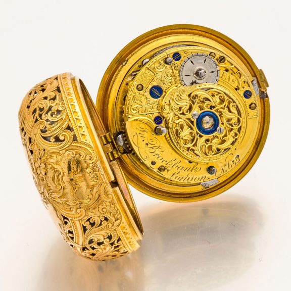 English 18 carat gold half quarter repeating watch Circa 1775 English 18 carat gold half quarter repeating watch Circa 1775