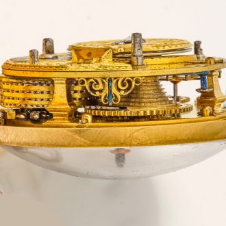 Attractive English enamelled gold cylinder watch Circa 1774