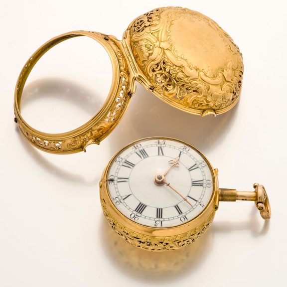 English 22 carat gold quarter repeating cylinder watch Circa 1760 English 22 carat gold quarter repeating cylinder watch Circa 1760