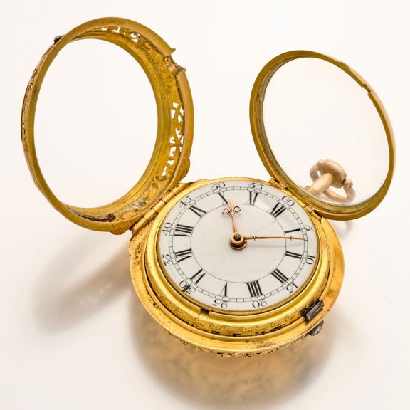 English 22 carat gold quarter repeating cylinder watch Circa 1760 English 22 carat gold quarter repeating cylinder watch Circa 1760