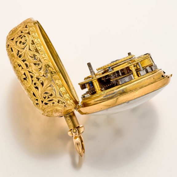English 22 carat gold quarter repeating cylinder watch Circa 1760 English 22 carat gold quarter repeating cylinder watch Circa 1760