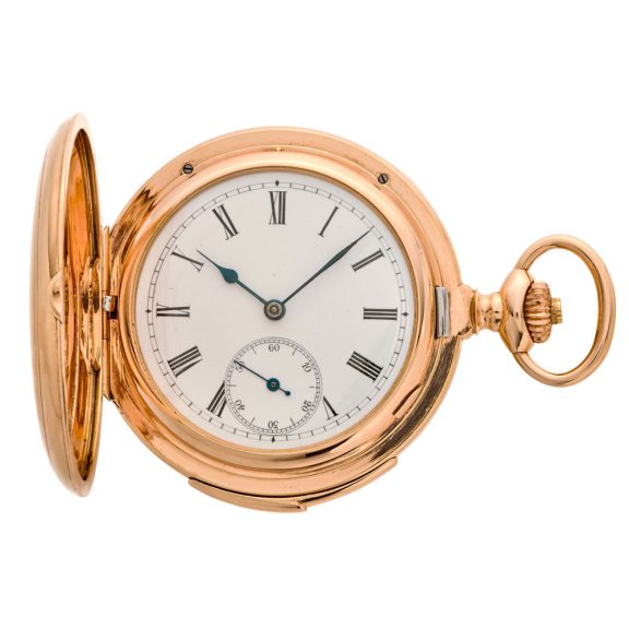 Heavy Swiss gold carillon minute repeating pocket watch Circa 1900 Heavy Swiss gold carillon minute repeating pocket watch Circa 1900