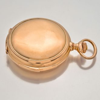 Heavy Swiss gold carillon minute repeating pocket watch Circa 1900