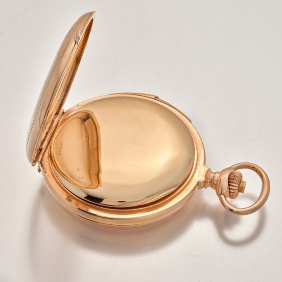 Heavy Swiss gold carillon minute repeating pocket watch Circa 1900 Heavy Swiss gold carillon minute repeating pocket watch Circa 1900
