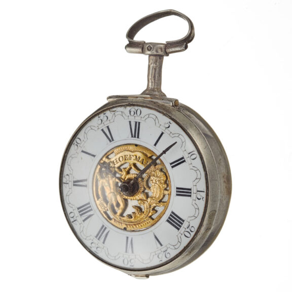 A Dutch verge pocket watch in silver pair cases Circa 1774 A Dutch verge pocket watch in silver pair cases Circa 1774