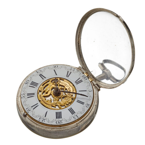 A Dutch verge pocket watch in silver pair cases Circa 1774 A Dutch verge pocket watch in silver pair cases Circa 1774
