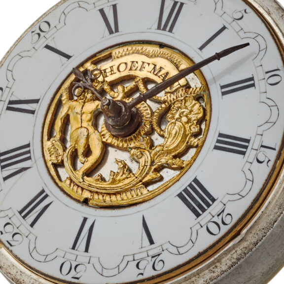 A Dutch verge pocket watch in silver pair cases Circa 1774 A Dutch verge pocket watch in silver pair cases Circa 1774