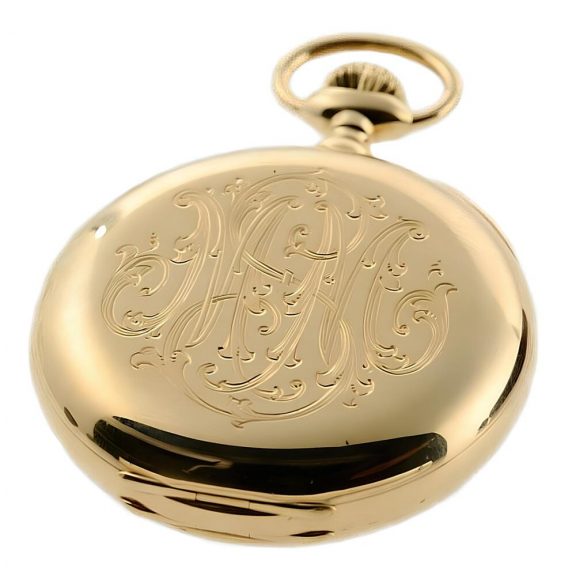 Swiss gold open faced chronograph pocket watch Circa 1910 Swiss gold open faced chronograph pocket watch Circa 1910