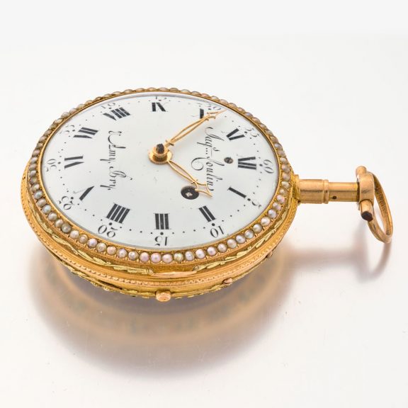Swiss exclusive gold and enamel repeating verge watch Circa 1790 Swiss exclusive gold and enamel repeating verge watch Circa 1790