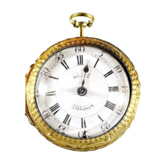 English gold verge with repoussé decoration Circa 1770
