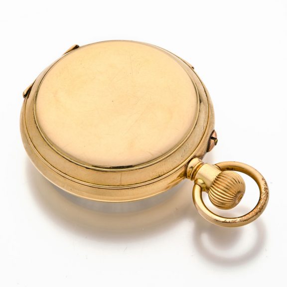 Rare Swiss gold double dialled repeating calendar watch Circa 1890 Rare Swiss gold double dialled repeating calendar watch Circa 1890