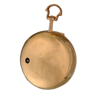An English verge in 20 carat gold repousse pair cases Circa 1765