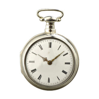 German keywind silver duplex pocket watch Circa 1850