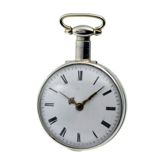 German silver duplex pocket watch Circa 1850
