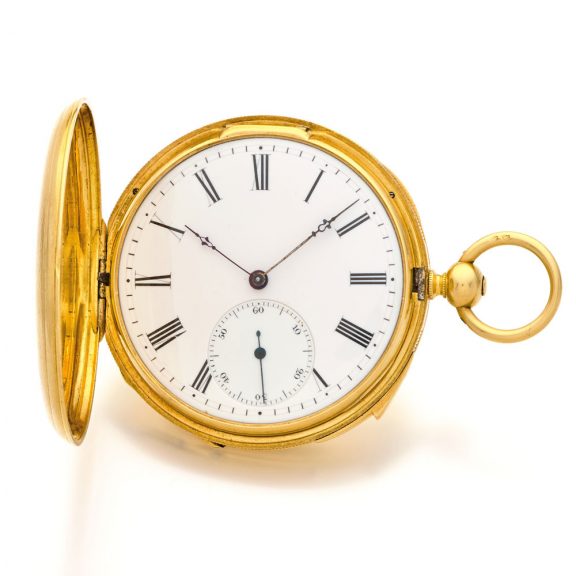 Dutch solid 18K gold quarter repeating pocket watch Circa 1852 Dutch solid 18K gold quarter repeating pocket watch Circa 1852