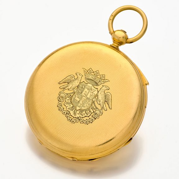 Dutch solid 18K gold quarter repeating pocket watch Circa 1852 Dutch solid 18K gold quarter repeating pocket watch Circa 1852