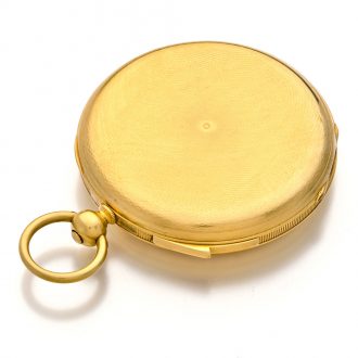 Dutch solid 18K gold quarter repeating pocket watch Circa 1852