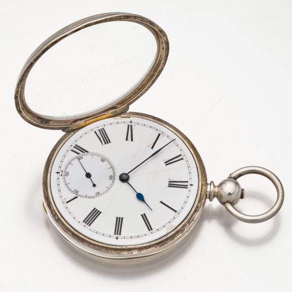 French silver open faced lever pocket watch by Breguet Circa 1873 French silver open faced lever pocket watch by Breguet Circa 1873