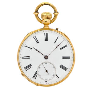 Fine Swiss solid 18 carat gold lever pocket watch Circa 1870