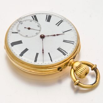 Fine Swiss solid 18 carat gold lever pocket watch Circa 1870