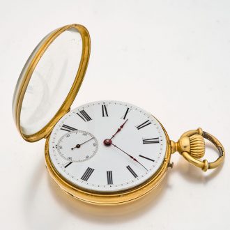 Fine Swiss solid 18 carat gold lever pocket watch Circa 1870