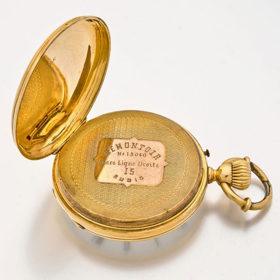 Fine Swiss solid 18 carat gold lever pocket watch Circa 1870 Fine Swiss solid 18 carat gold lever pocket watch Circa 1870