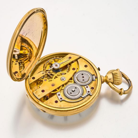 Fine Swiss solid 18 carat gold lever pocket watch Circa 1870 Fine Swiss solid 18 carat gold lever pocket watch Circa 1870