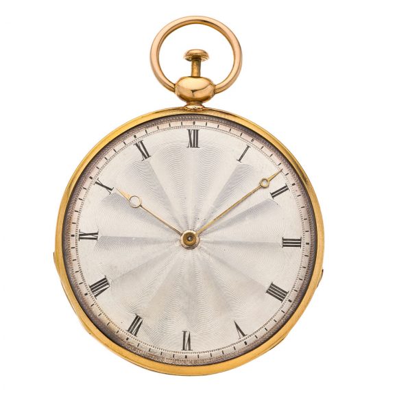 Splendid French quarter repeating ruby cylinder watch Circa 1830 Splendid French quarter repeating ruby cylinder watch Circa 1830
