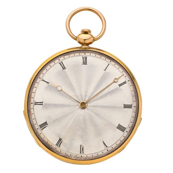Splendid French quarter repeating ruby cylinder watch Circa 1830 Splendid French quarter repeating ruby cylinder watch Circa 1830