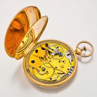 Splendid French quarter repeating ruby cylinder watch Circa 1830