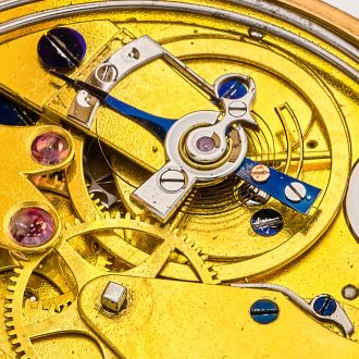 Splendid French quarter repeating ruby cylinder watch Circa 1830