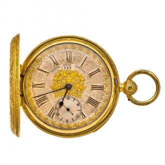 Heavy Enlish 18 carat gold duplex minute repeater Circa 1863